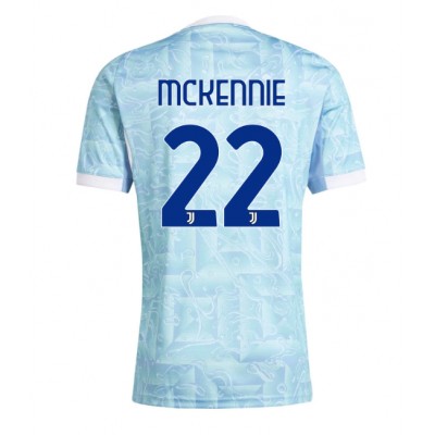 Moški Nogometni dresi Juventus Weston McKennie #22 Gostujoči 2025-26 Kratek Rokav Moški Nogometni dresi Juventus Weston McKennie #22 Gostujoči 2025-26 Kratek Rokav
